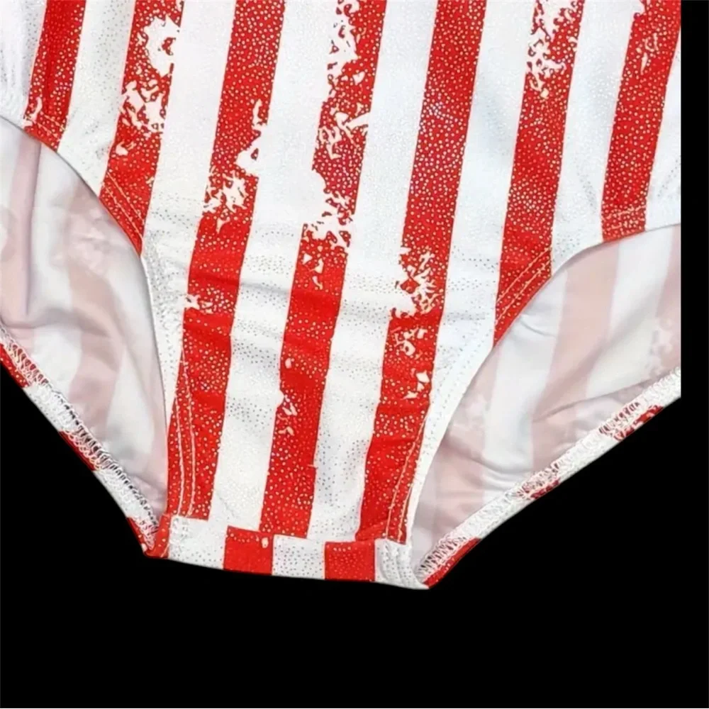 NWOT size 140 (children's 8-10 or medium) USA Flag Leotard